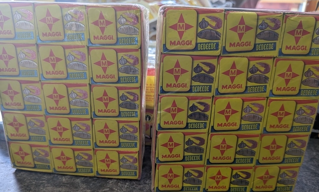 Selection of Ghanaian food products available from Ramat Foods